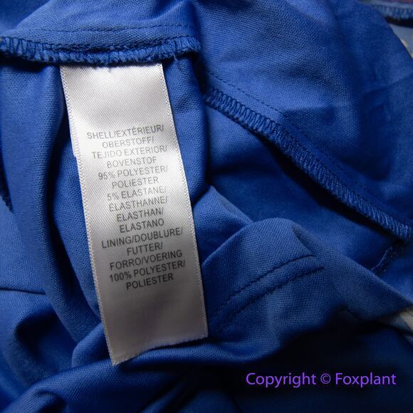 Adrianna Papell Women's Botanical Border Fit and Flare dress blue, plus size 16 - Picture 16 of 16